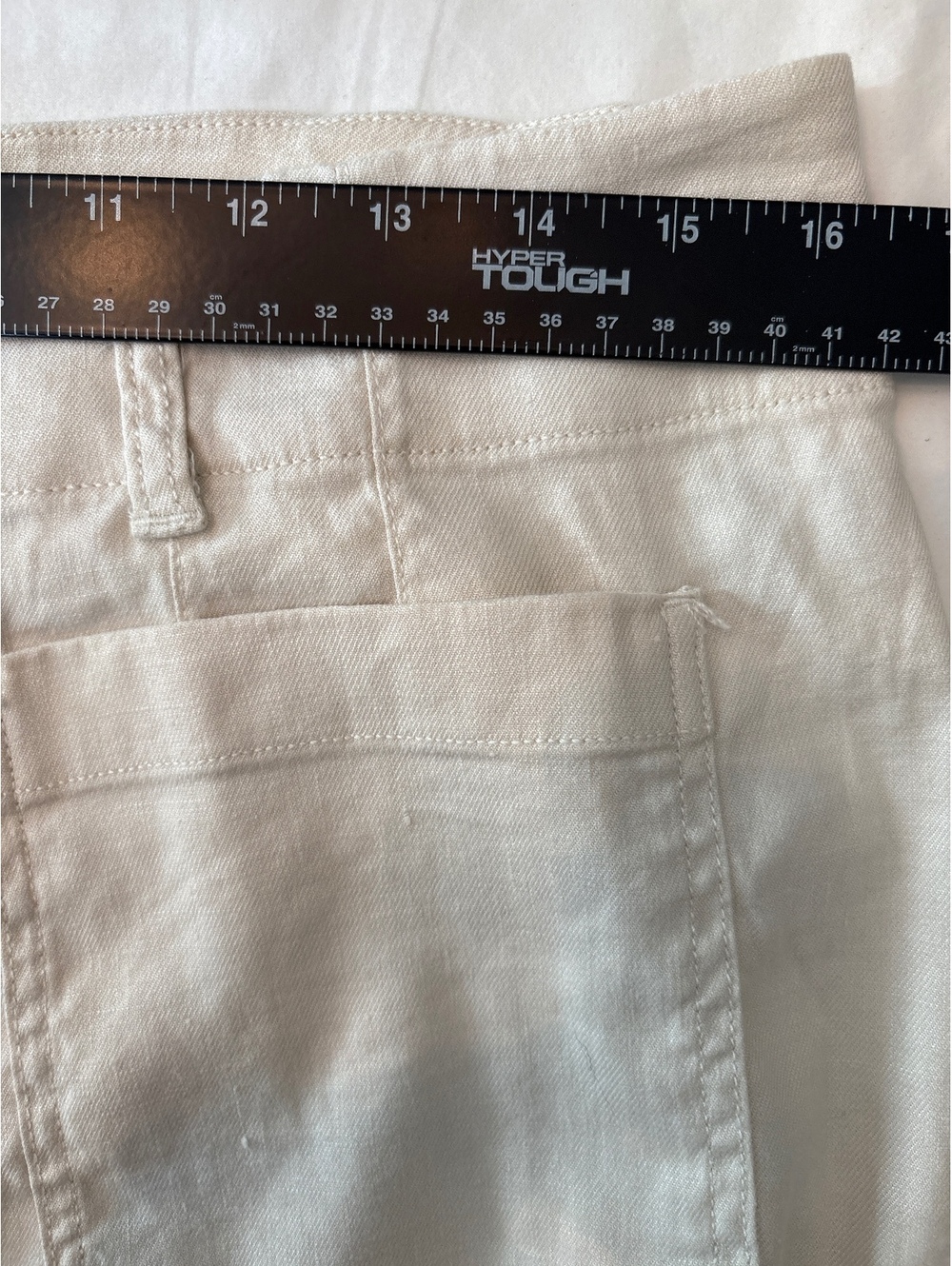 Maeve for Anthropologie Collette Cream Linen Pants 31 - Picture 6 of 7